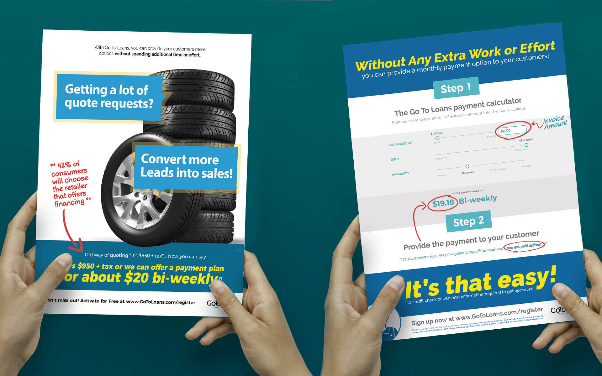 Go To Loans flyer ads
