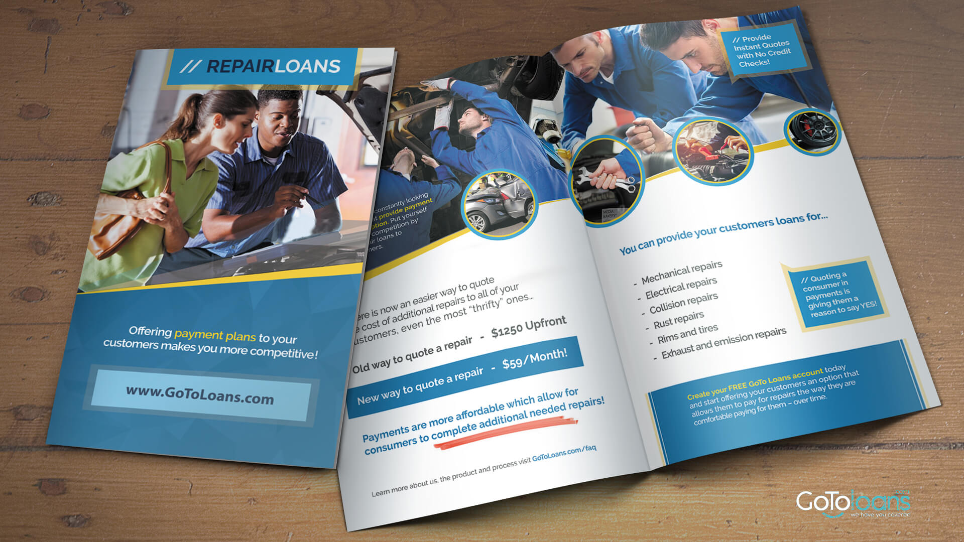Go To Loans mechanic brochure