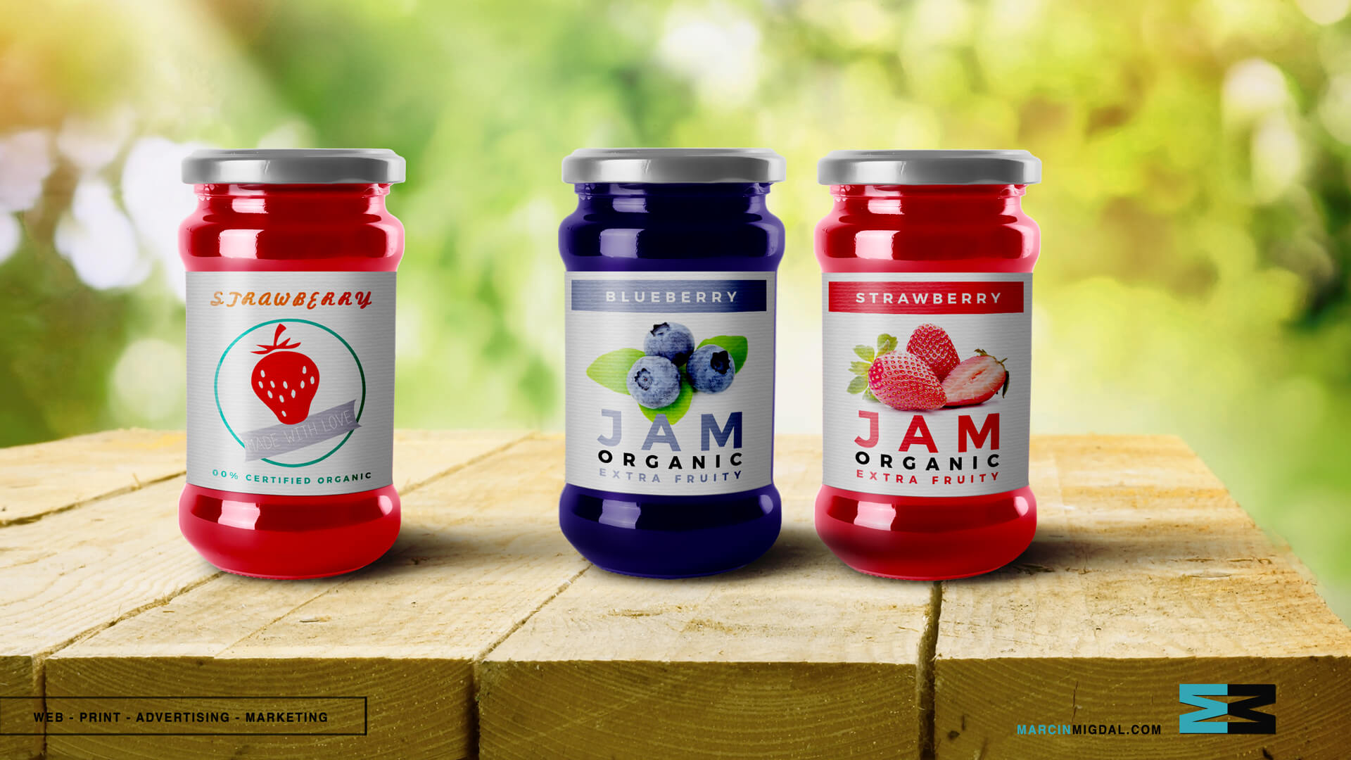 Jam bottle mockup