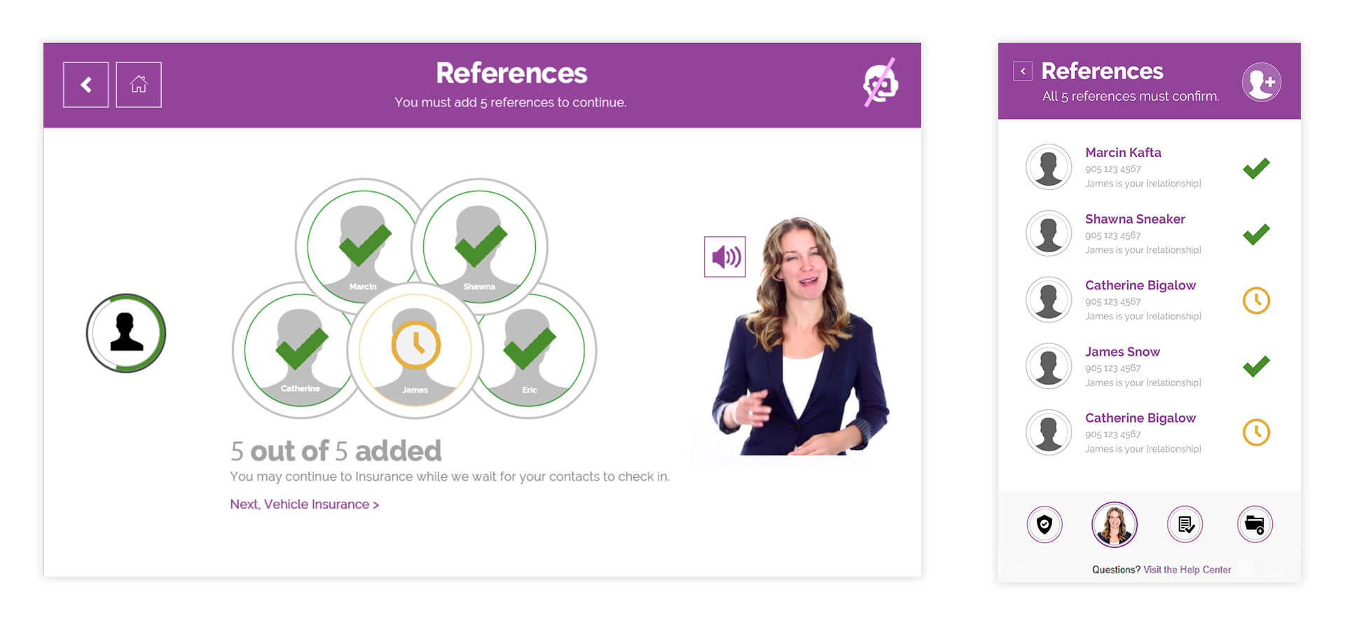 Mobile audit references