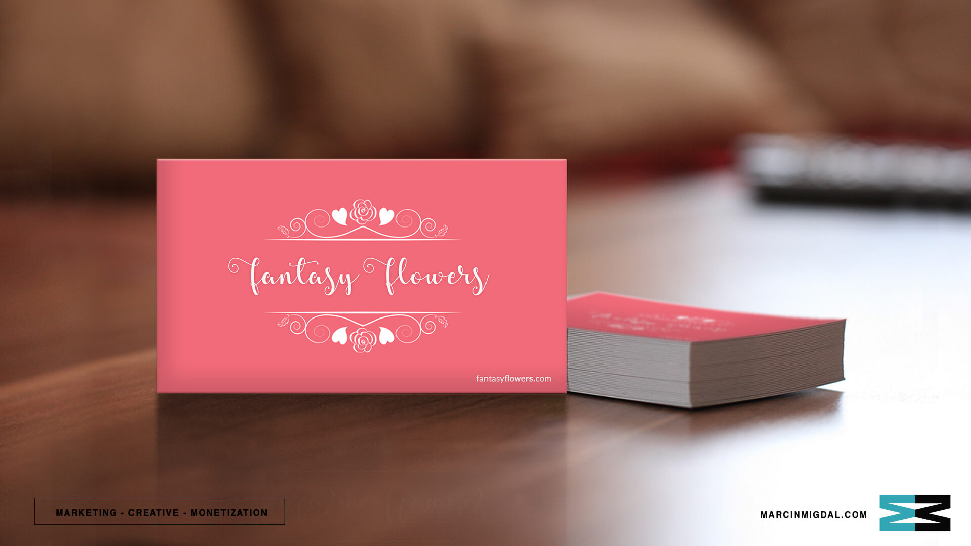 Flowers brand card