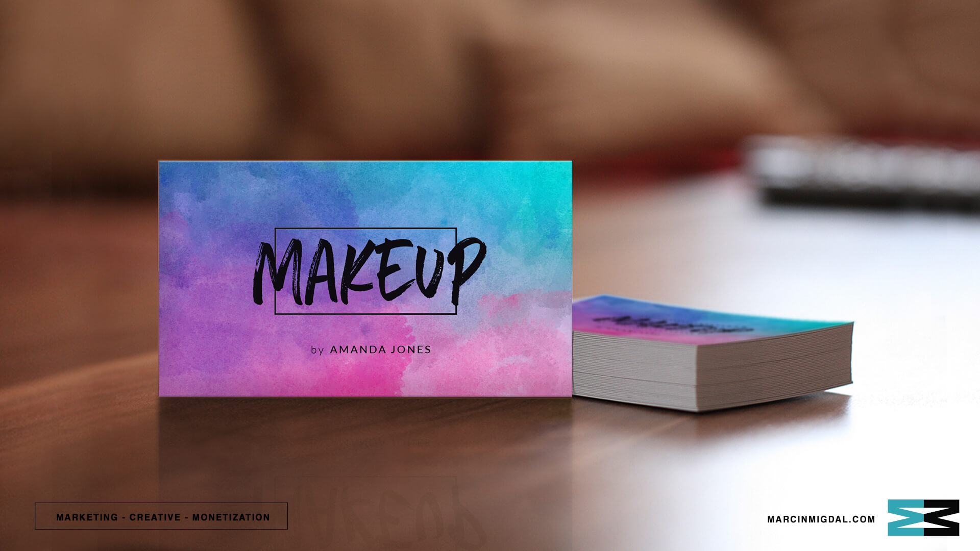 Makeup brand card