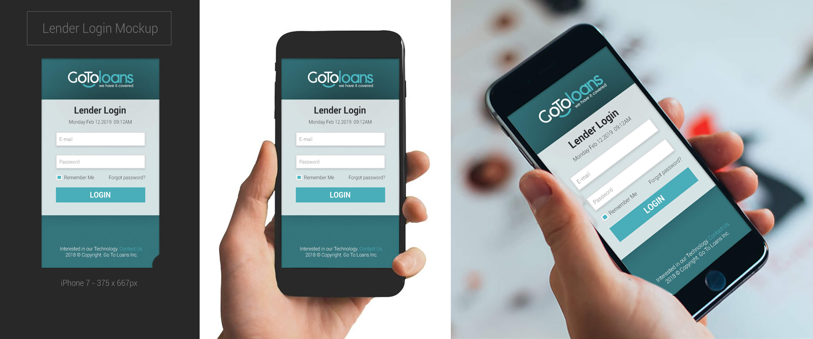 Lender login mobile presentation