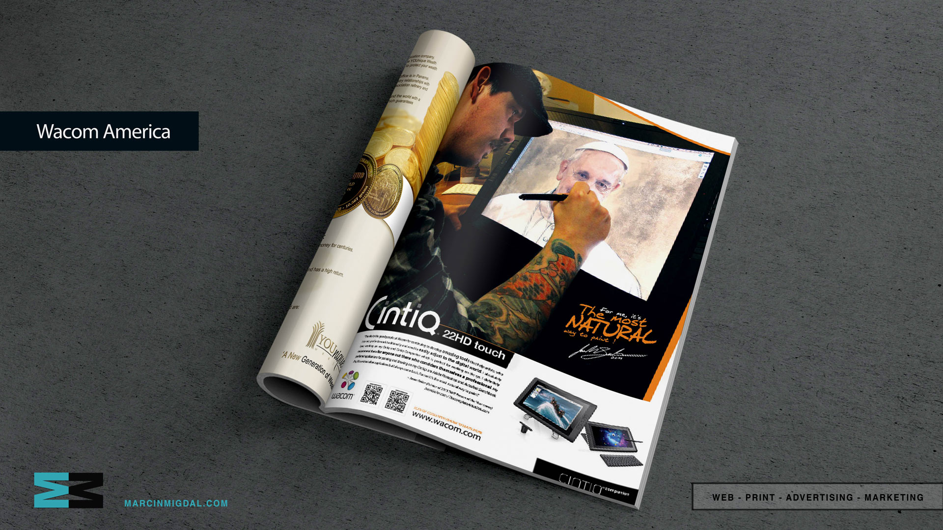 Wacom print campaign